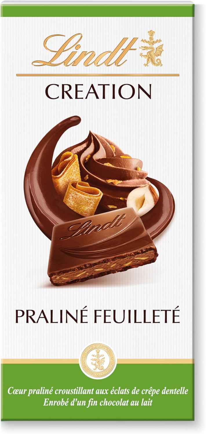 Lindt Tablette Praline Feuillete