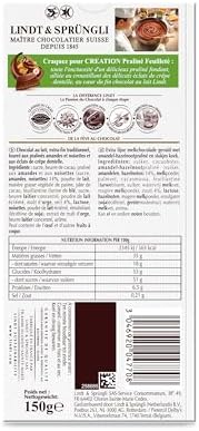 Vue 4 de Lindt Tablette Praline Feuillete