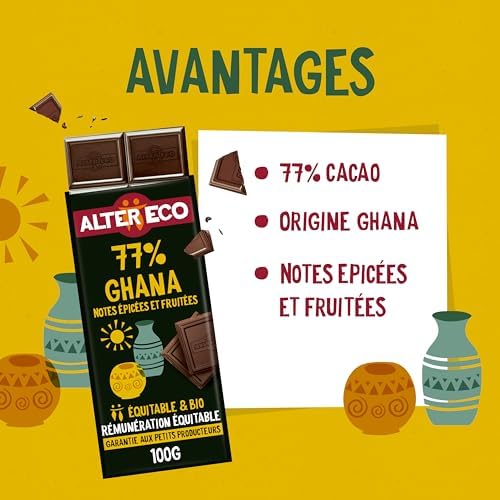 Vue 3 de Alter Eco Tablette Chocolat