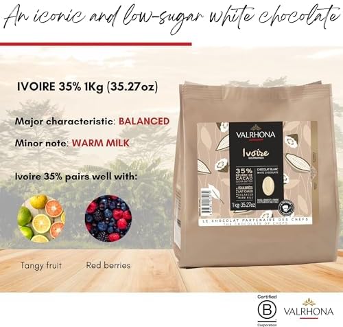 Vue 2 de Feves Chocolat Blanc Ivoire