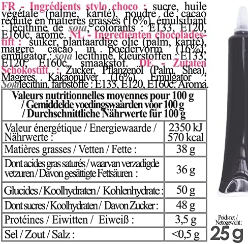 Vue 2 de Scrapcooking Stylo Choco Noir