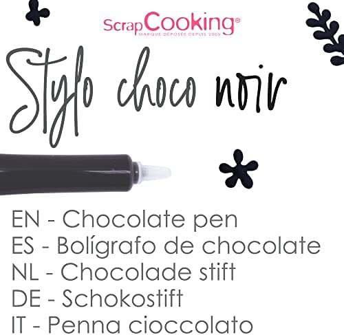 Vue 3 de Scrapcooking Stylo Choco Noir
