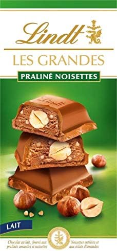 Vue 2 de Lindt Tablette Pralines Noisettes