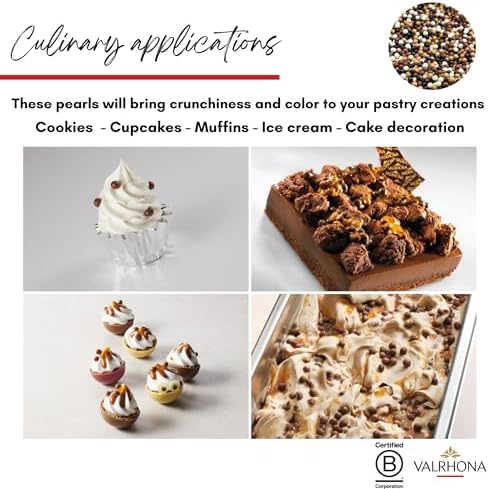 Vue 3 de Perles Mixtes Craquantes Valrhona