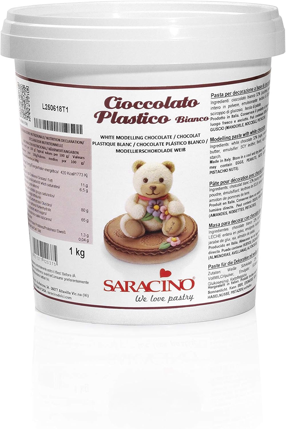 Saracino Chocolat Plastique Blanc