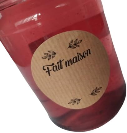 Etiquettes Kraft Adhesives Rondes