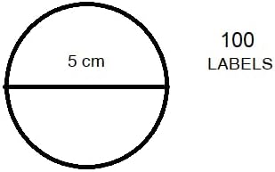 Vue 5 de Etiquettes Kraft Adhesives Rondes
