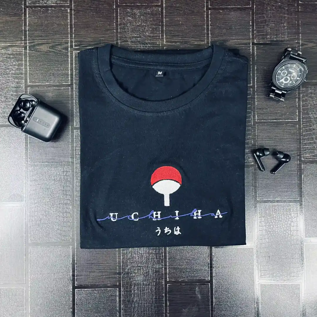 Uchiha Embroidery T-Shirt