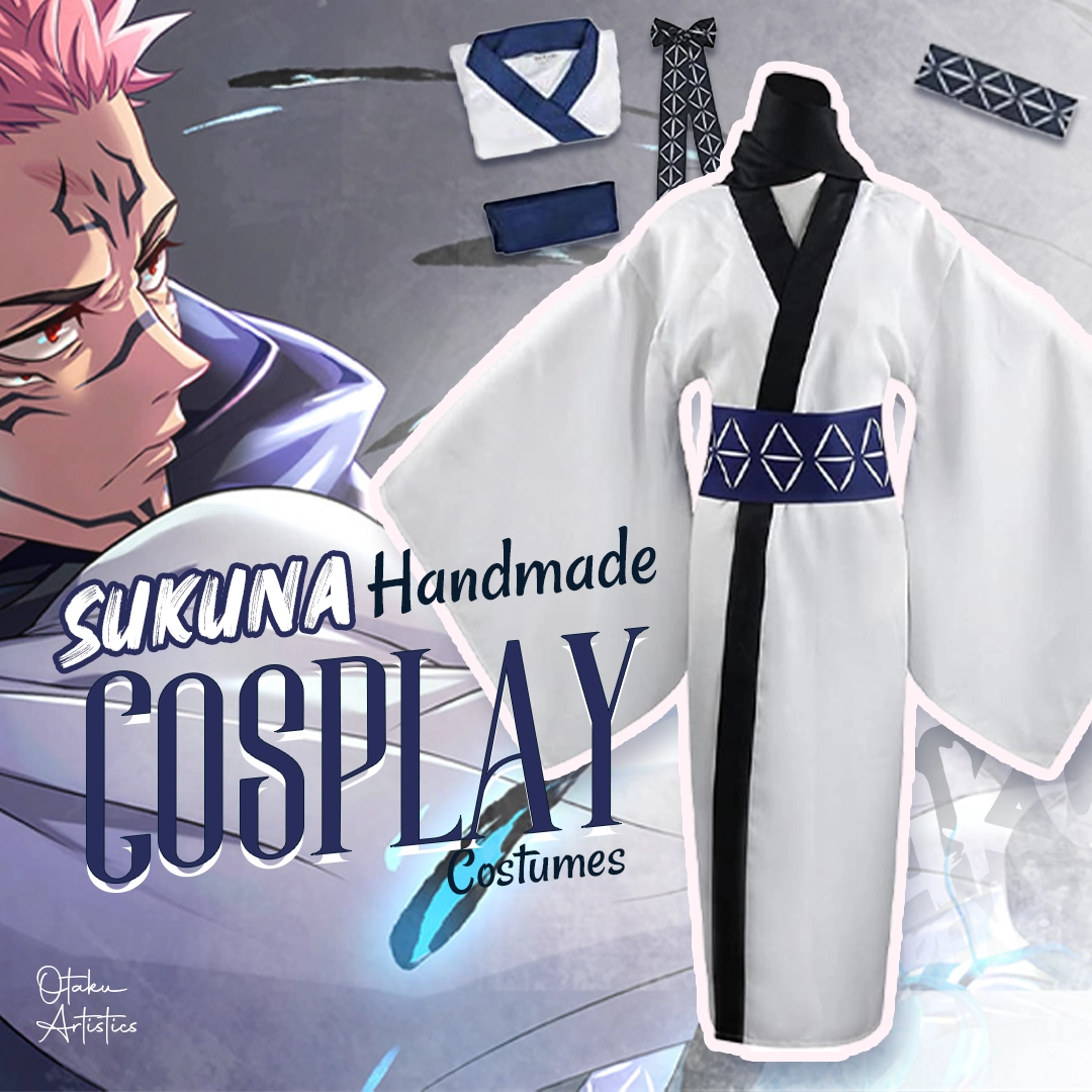 Sukuna Jujutsu Kaisen Cosplay Outfit in White color