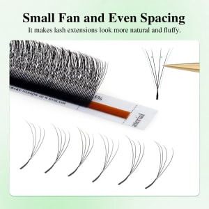 Nagaraku 4D W Narrow Eyelash Extensions 0.10 C 8-15mm Mix 2