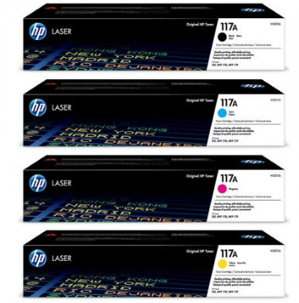 HP 117A Original Laser Toner Cartridge (W2073A, W2072A, W2071A, W2070A)