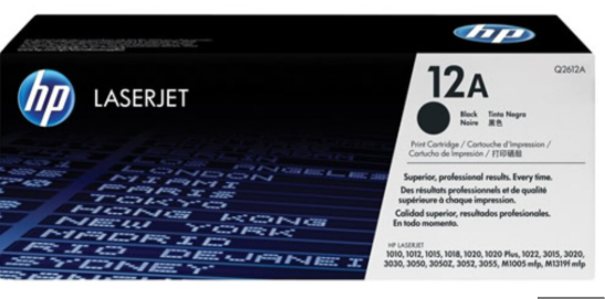 HP 12A (Q2612A) / Canon FX-10 Black Original Laser Toner Cartridge