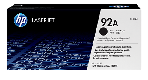 HP 92A Black Original LaserJet Toner Cartridge (C4092A)