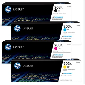 HP 203A Original LaserJet Toner Cartridge (CF540A, CF541A, CF542A, CF543A)