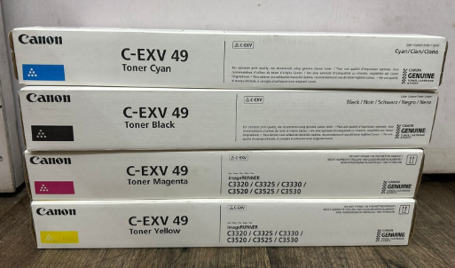 Canon C-EXV49 Toner Cartridge(Black, Yellow, Cyan, Magenta)