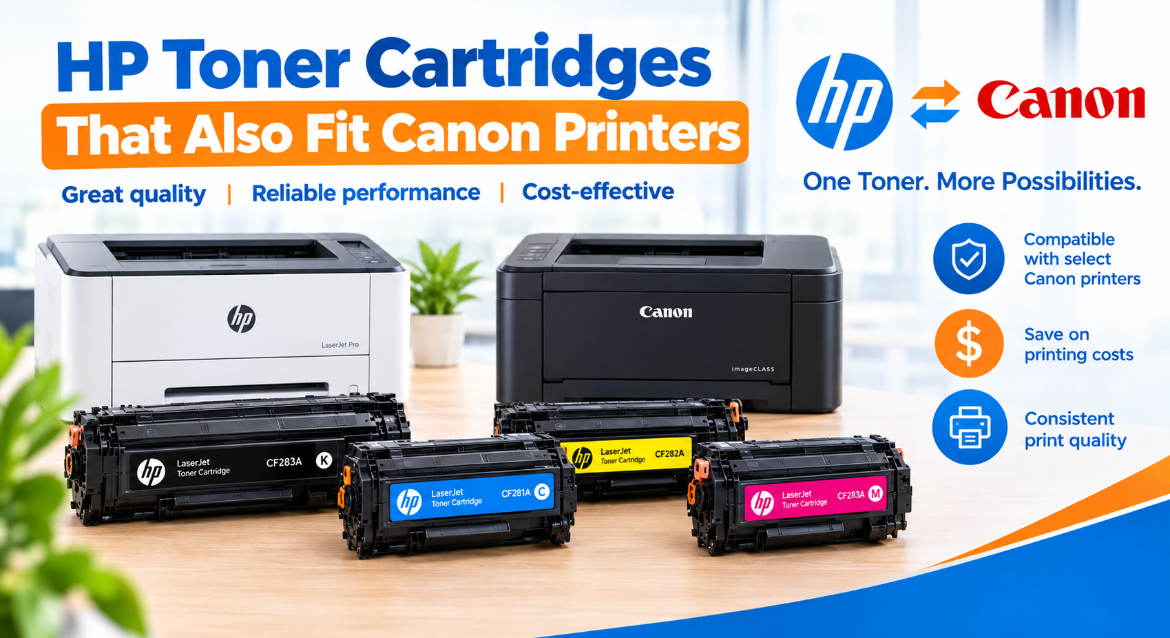 HP Toner Cartridges That Also Fit Canon Printers