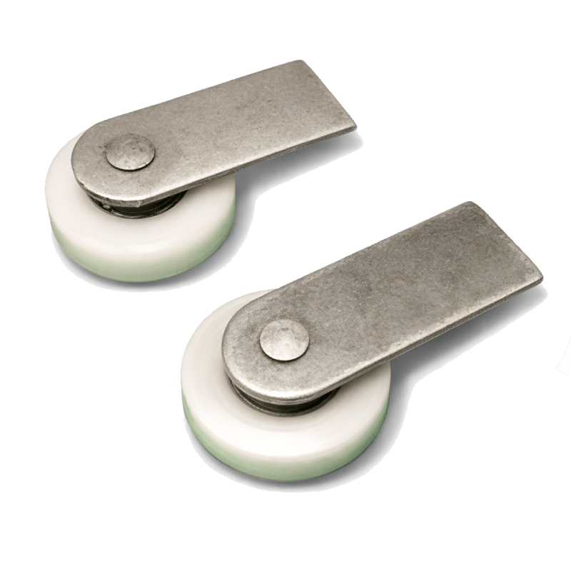 Rodízio com Chapa para Janela de Aço - Nylon e Ferro - 1.1/4"" e 1.1/2""