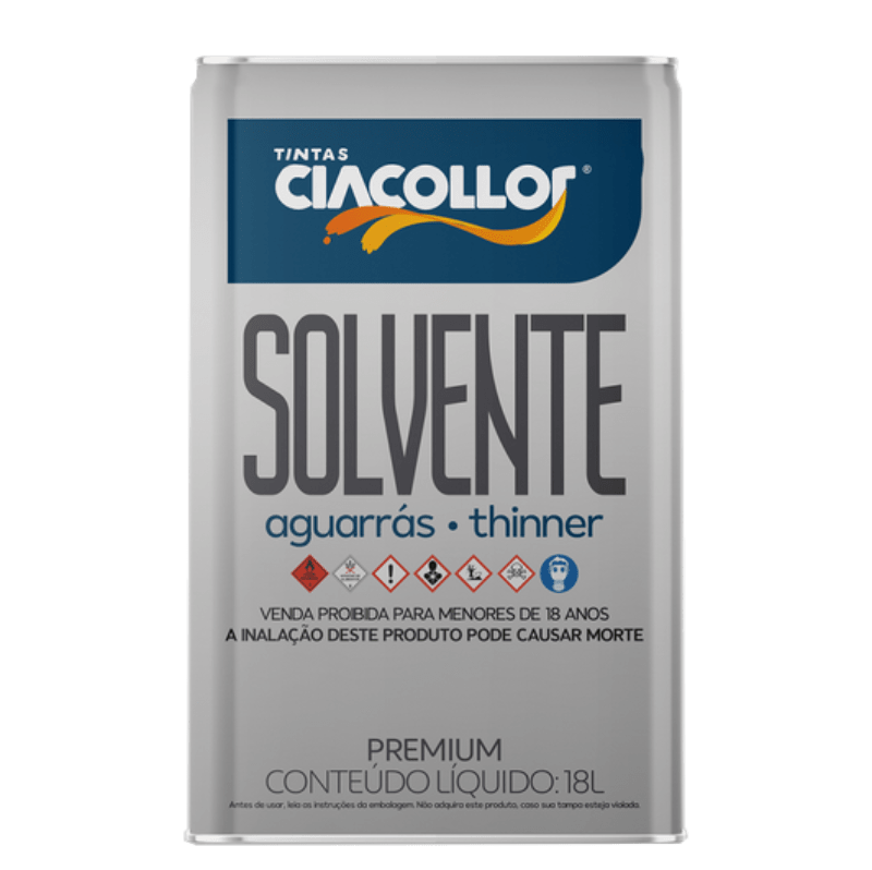 Thinner de Limpeza Ciacollor - 900ml, 5L e 18L