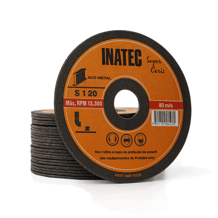 Disco de Corte Ultra Fino Super Corte Inatec - Rápido e Preciso para Aço/Inox