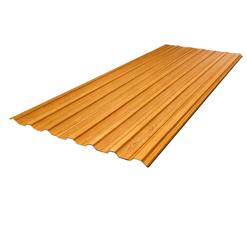 TELHA TP-SIMPLES 0,43 mm - Galvalume MADEIRA - PF 40x980