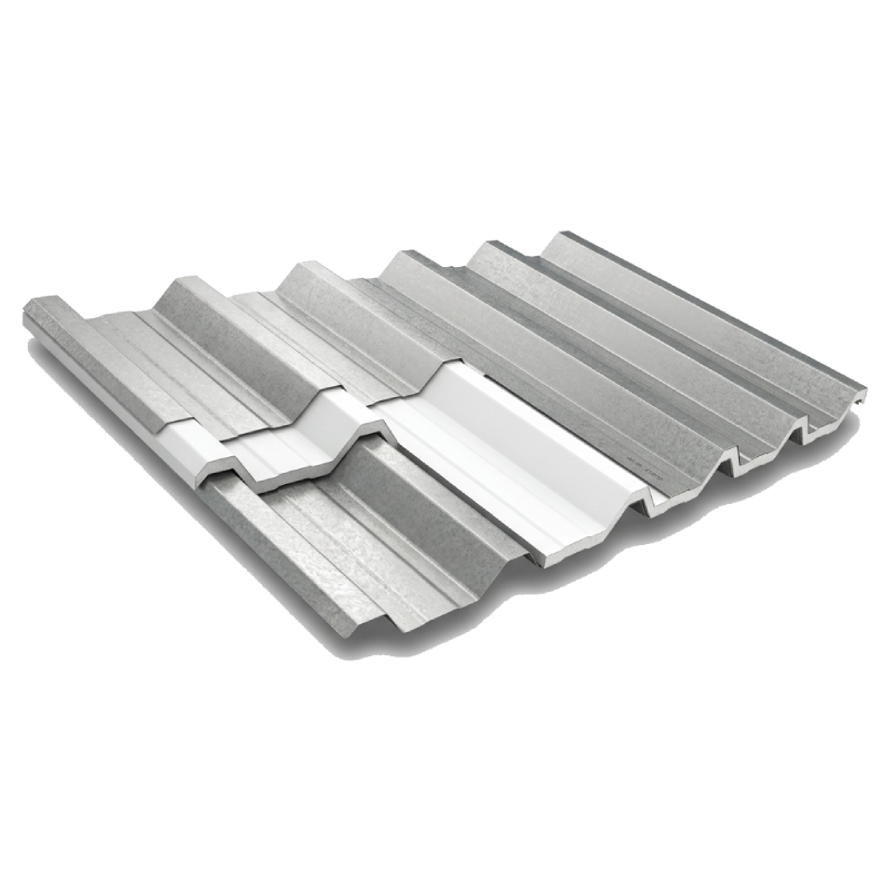 Telha Sanduíche 0,43mm Galvalume Natural PF 25x1020 com EPS 30mm