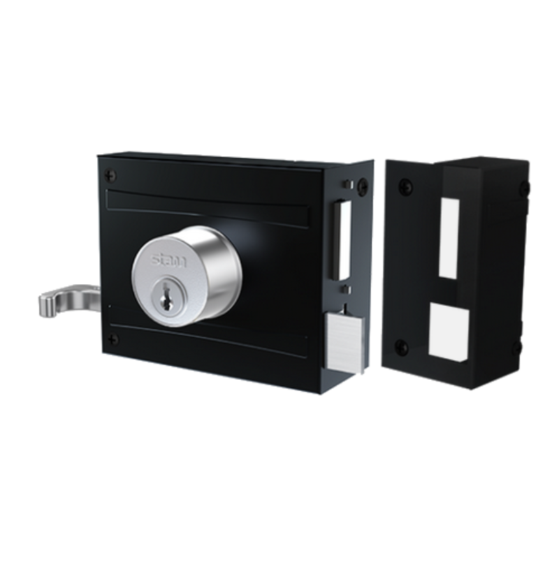 Fechadura de Sobrepor Stam 701/100 - Acabamento Preto