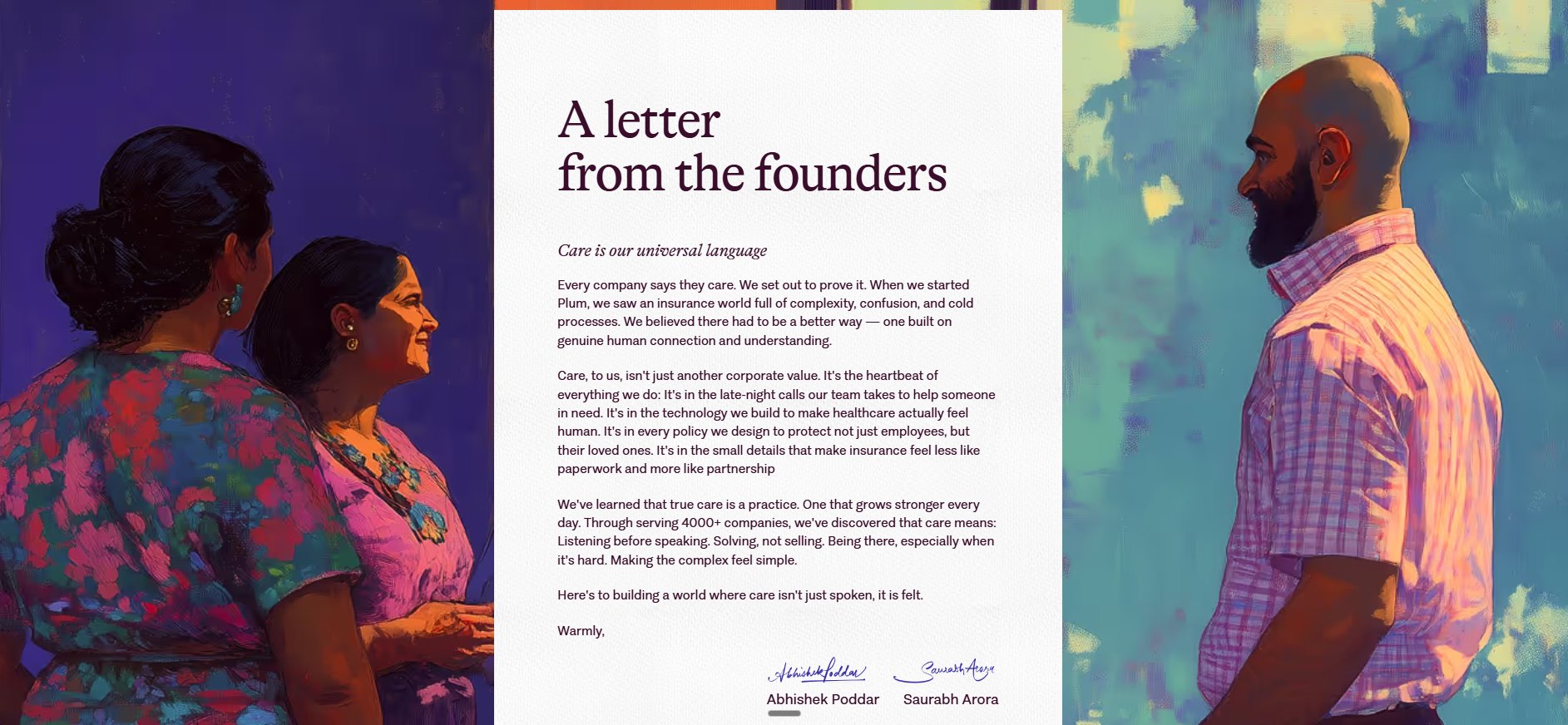 Plum — Founder Letter