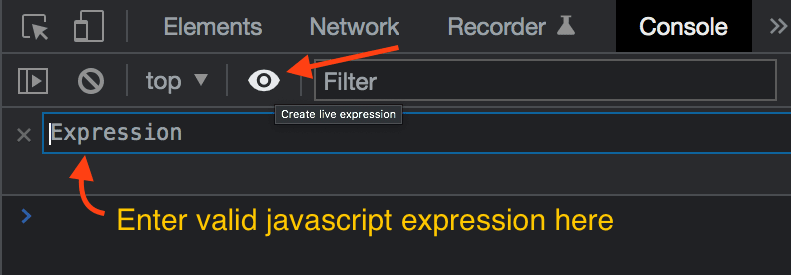 how-to-create-live-expression-in-chrome-dev-tools