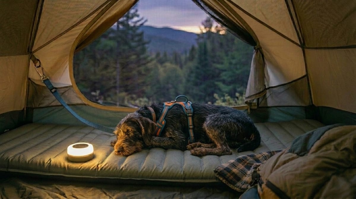 How to Secure a Dog in a Tent for Their First Camping Trip