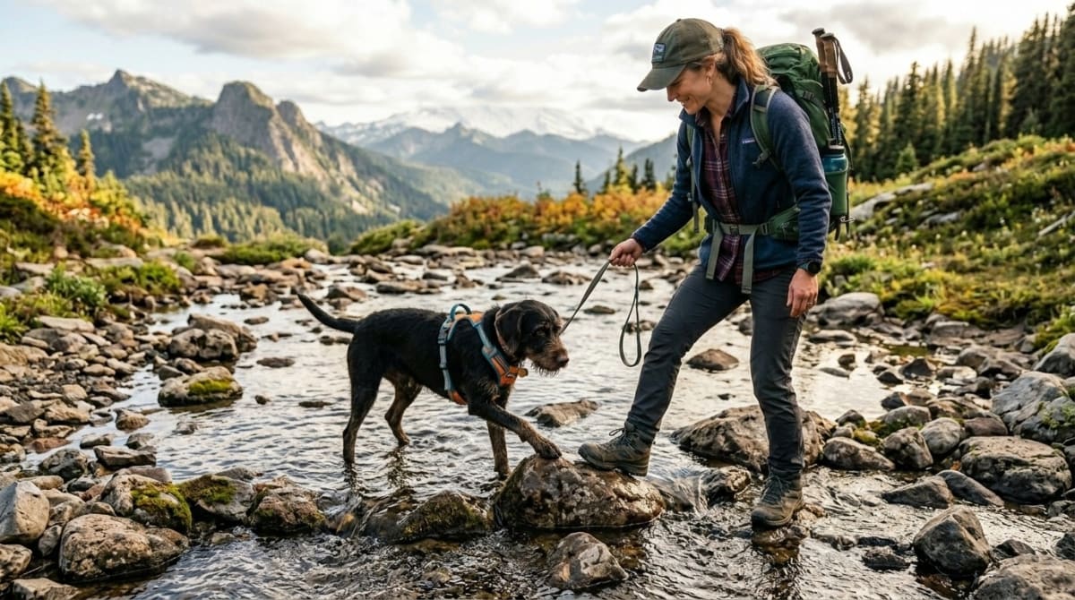 Dog Afraid of Water Crossings? Why Carrying Them Usually Fails