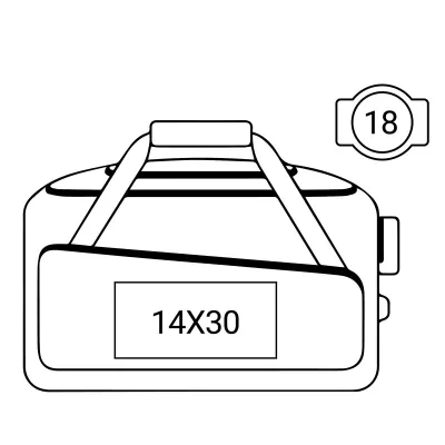 תיק טרולי 2 גלגלים 64 ס"מ קנדה, מק״ט 6090-10