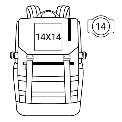 תיק גב מעוצב למחשב נייד ״17 ווטרלו, מק״ט 7707-10