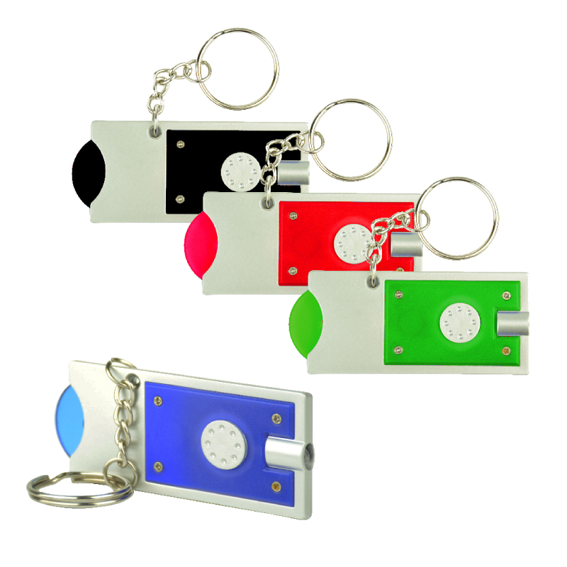 KR1060 • זיקס מחזיק מפתחות פנס מטבע עגלות