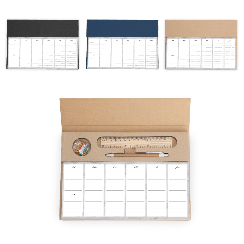 KR3045 • לוז לוח תכנון שבועי שולחני