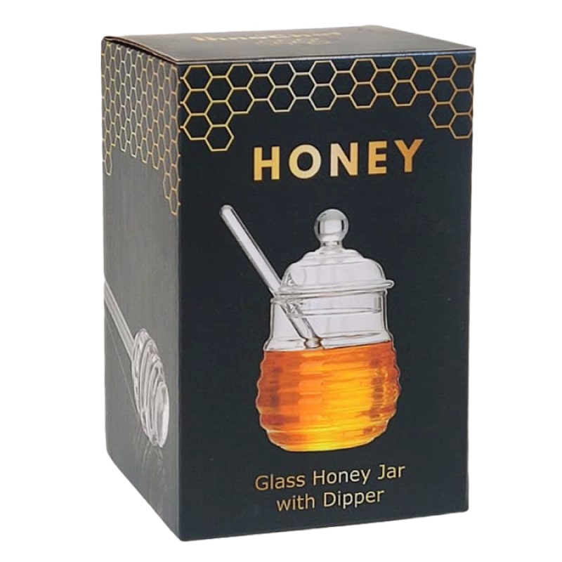 KR9364 • דבש כלי דבש זכוכית - תמונה 2