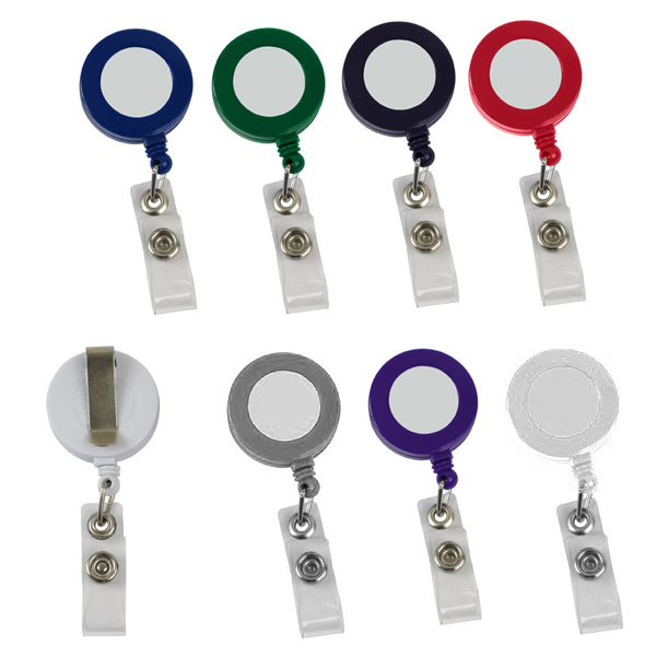 תג עובד נשלף עגול