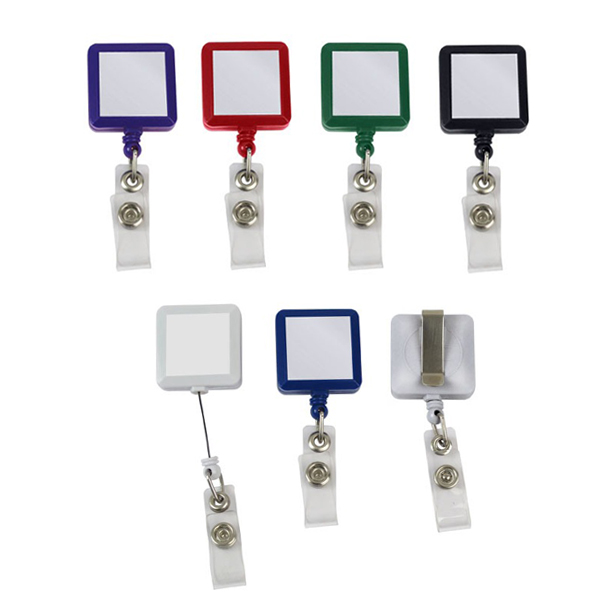 תג עובד נשלף מרובע