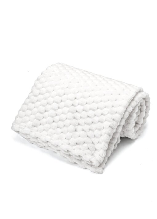 שמיכת יחיד ז'אקארד קוביות 130X170ס"מ 800גרם - תמונה 5