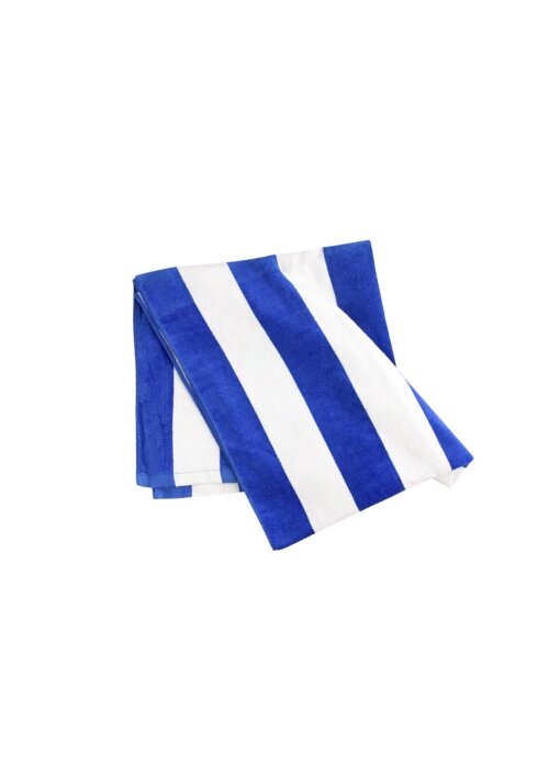 מגבת חוף הדפס פסים 130x70 ס"מ+כולל פאוצ'