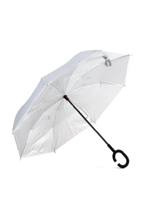 מטריה מתהפכת 23 אינץ דו שכבתי - תמונה 4