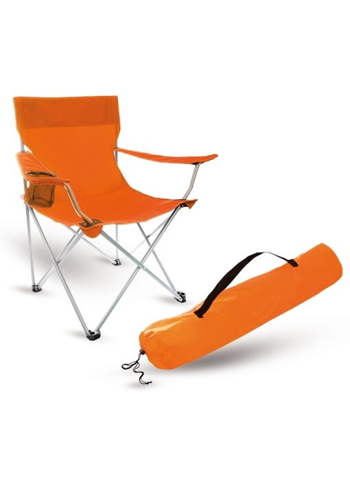 כיסא נוח מתקפל לים עם ידיות כולל פאוץ - תמונה 4