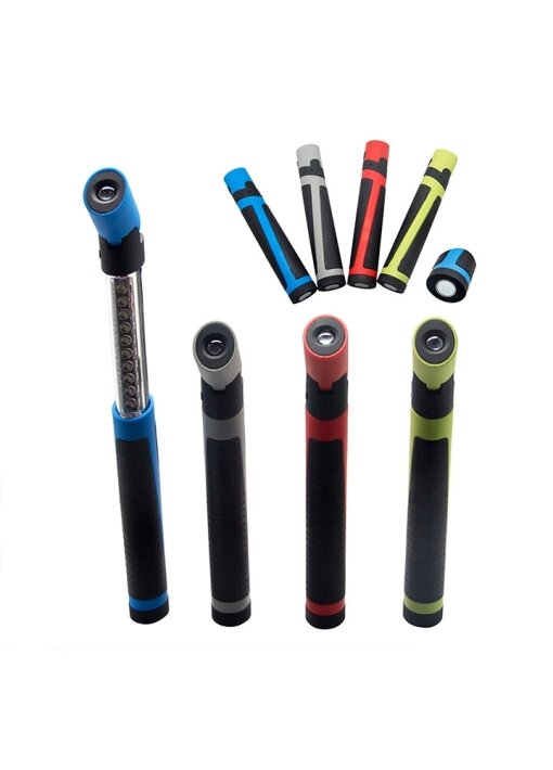 פנס 10 לדים מתקפל תאורת לד כפולה מתכוננת ומגנט עוצמתי 3 ואט