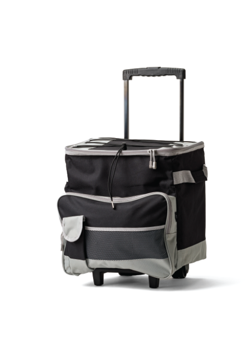 צידנית משפחתית גלגלים טרולי מתקפלת 50 ליטר - תמונה 3
