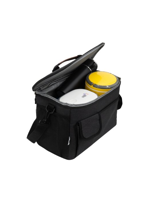 צידנית משפחתית CAMPSTAR 22 ליטר מלאנז׳ ממוחזר עם כיס לנייד - תמונה 14