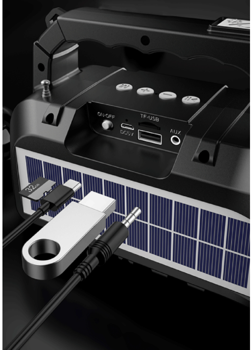 ערכת חירום לממ״ד/בית/שטח הכוללת פנס חירום נטען ,סולרי,רמקול בלוטוס ורדיו מובנה - תמונה 3