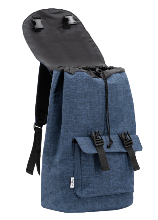 תיק גב למחשב פולו קולג עם סגירות קליפס - תמונה 4