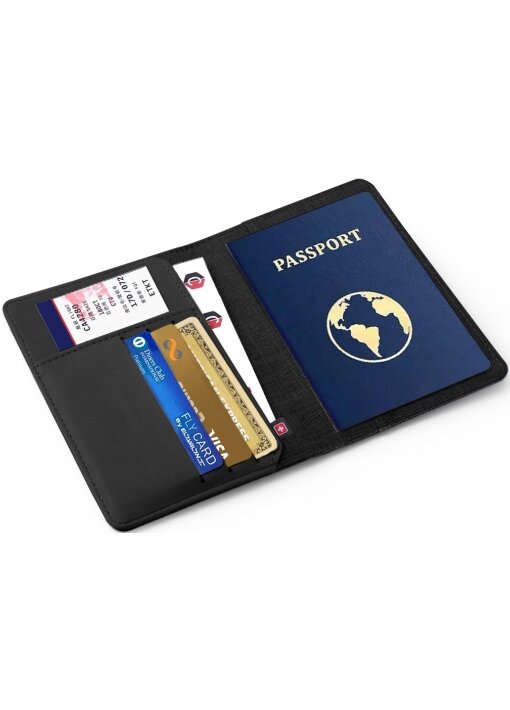 נרתיק לדרכון POLOSWISS מידות 14.5X10.5X0.6 CM - תמונה 4