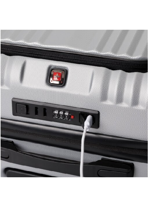 מזוודת טרולי פולו סוויס 20 אינץ׳ עם תא קידמי לנייד,גלגלים מתפרקים - תמונה 10