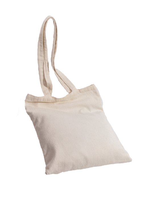 תיק כותנה 110 גרם גודל 42X38 ס"מ ידיות כתף ארוכות