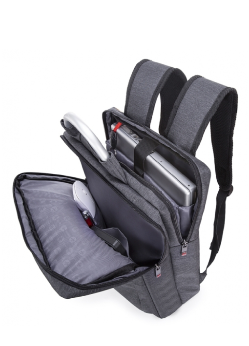 תיק גב יוקרתי POLOSWISS BROKER ידית אלומיניום - תמונה 3